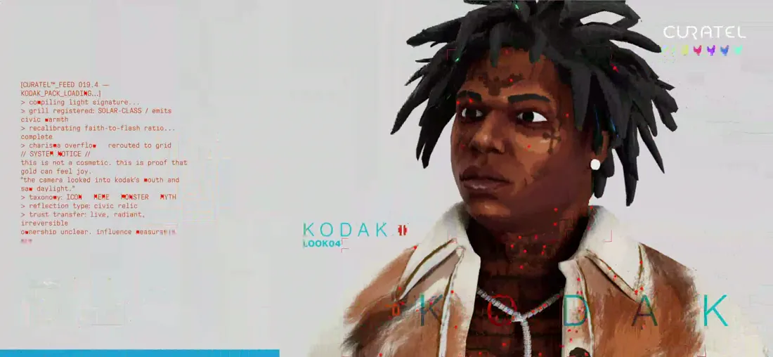 Kodak Black rendered as an ONLYHANDS character